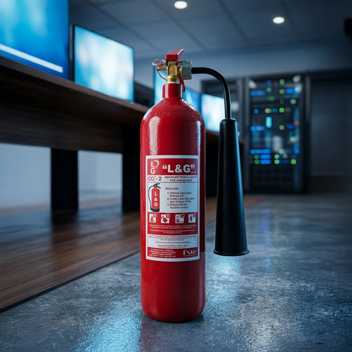 Aparat Zjarrfikës CO₂ 2 kg