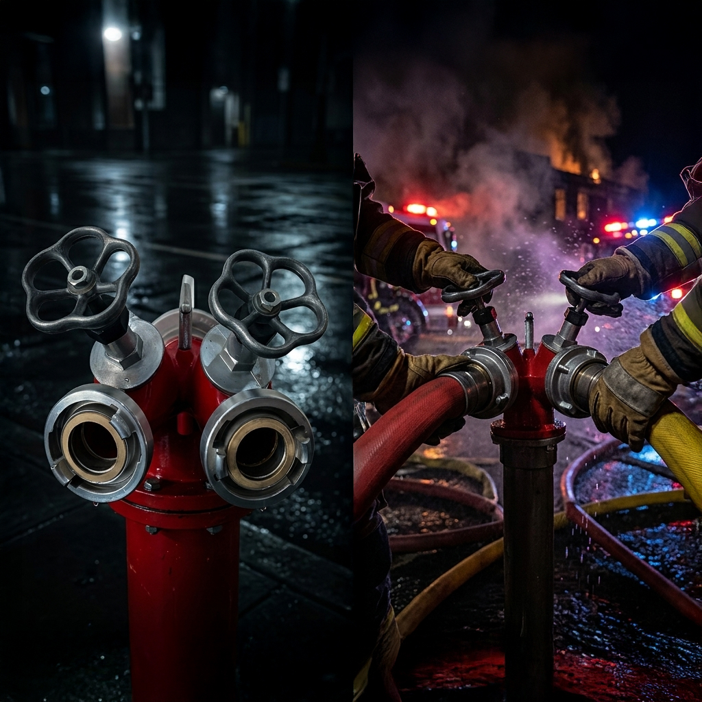 Ndarës dyfishtë për hidrant